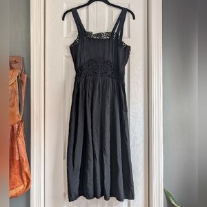 Vintage Black Lace Handmade Dress